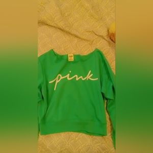 VS Pink crop top sweat shirt
